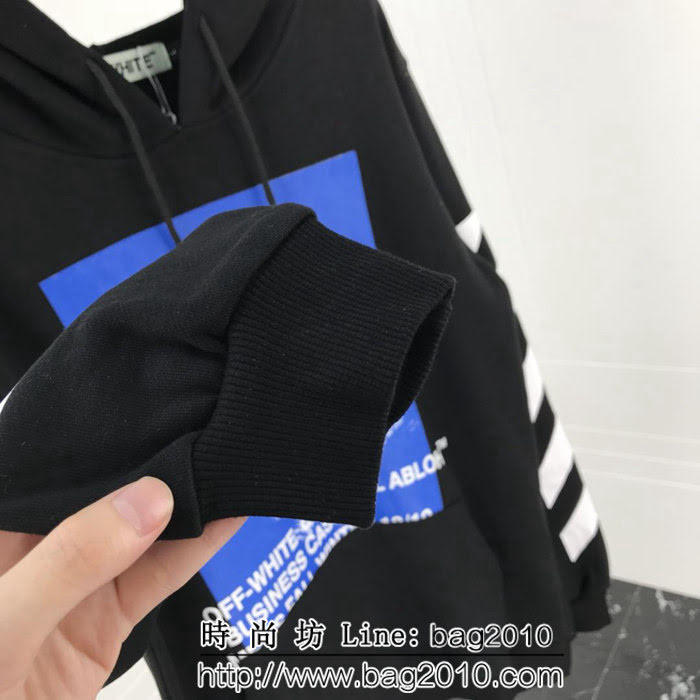 OFF-white18ss秋冬新款 貝爾尼尼人像印花 純棉衛衣 情侶款 ydi1264